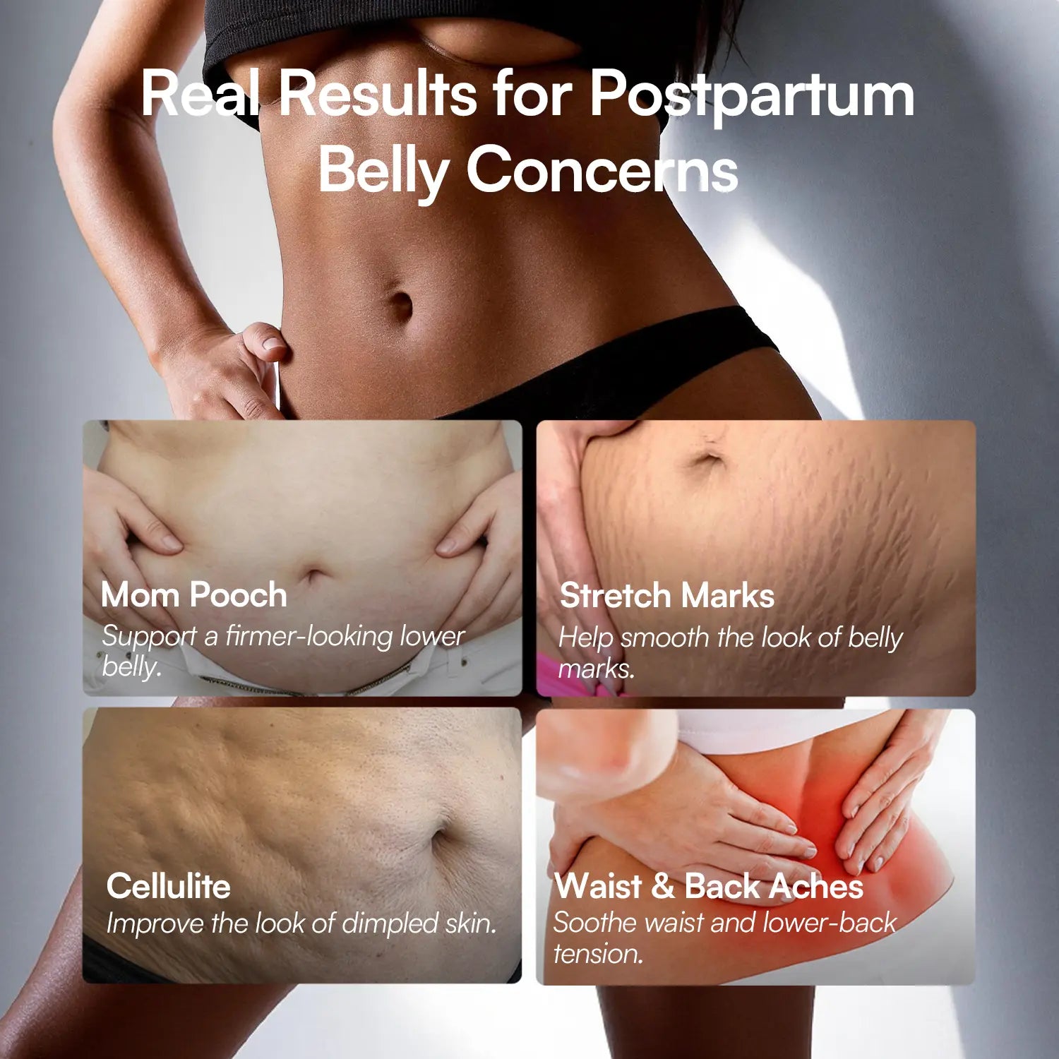 INIA PULSE 1064Nm Red Light Belt | All-In-One Postpartum Sculptor: Fade Stretch Marks & Tighten "Mommy Pooch" | 1064Nm Deep-Nir & EMS Abdominal Repair Belt